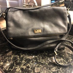 KATE SPADE black messenger bag/purse